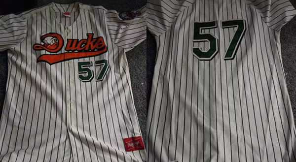 Men's White Long Island Ducks ACTIVE PLAYER Custom Stitched Baseball Jersey
